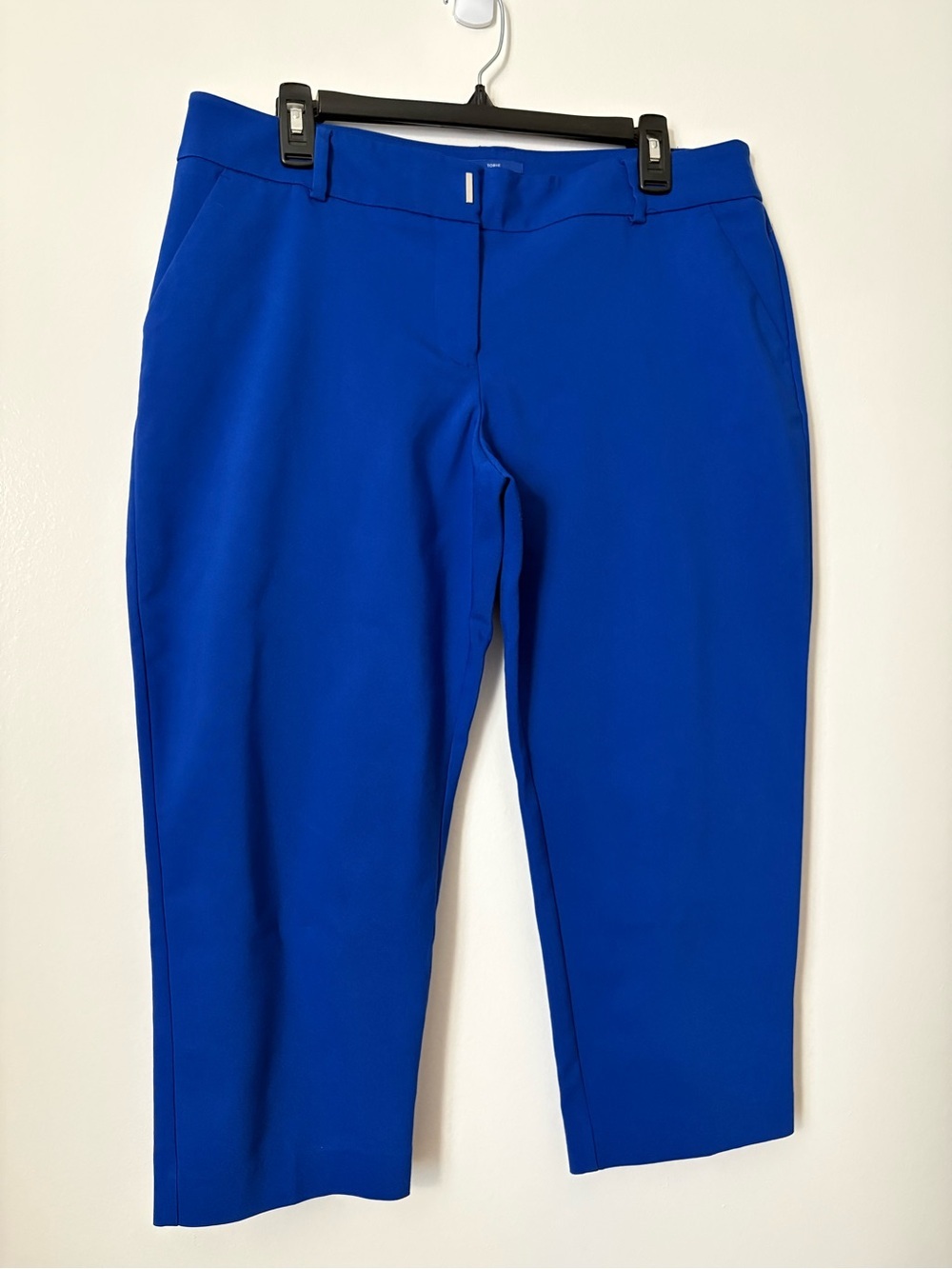 Apt. 9 Royal Blue Cropped Slim Dress Pants